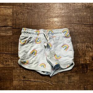 Girls Cat &‎ Jack Rainbow Shorts Size 6/6X Elastic Waist